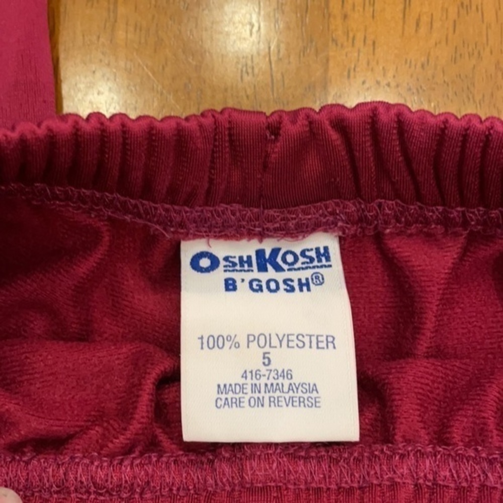 OshKosh B Gosh Magenta sports pants 025 - Picture 3 of 3